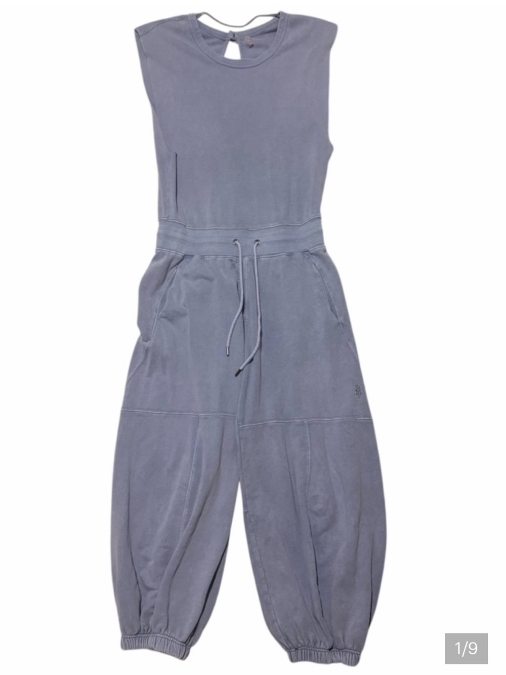 Free People Blue Gray Sleeveless Jumpsuit Romper
